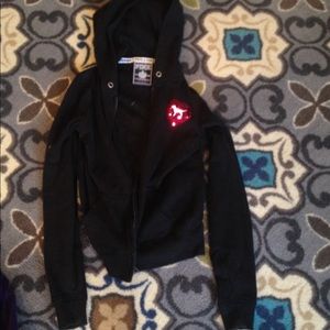 black PINK zip-up