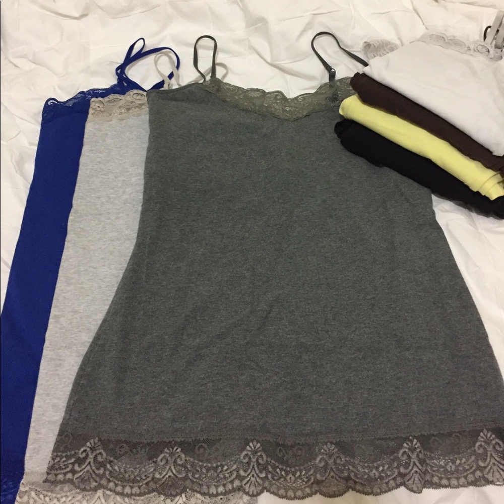 Express lace camis, 7 for $20