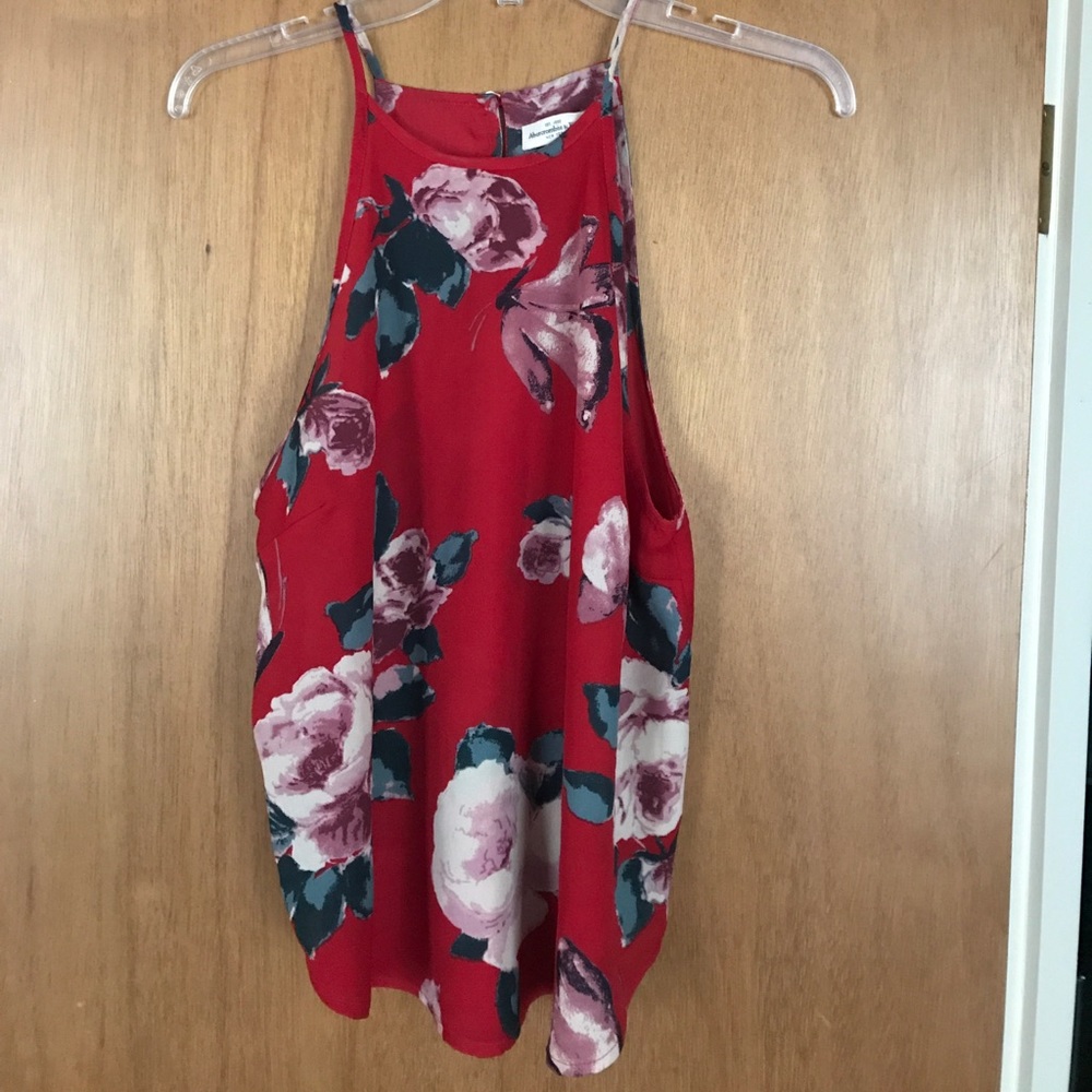 Floral red tank!