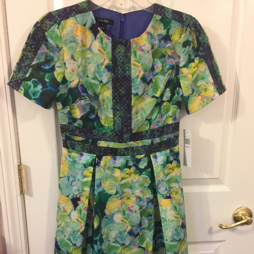 NWT! Modcloth - IVY + BLU - GORGEOUS FLORAL DRESS