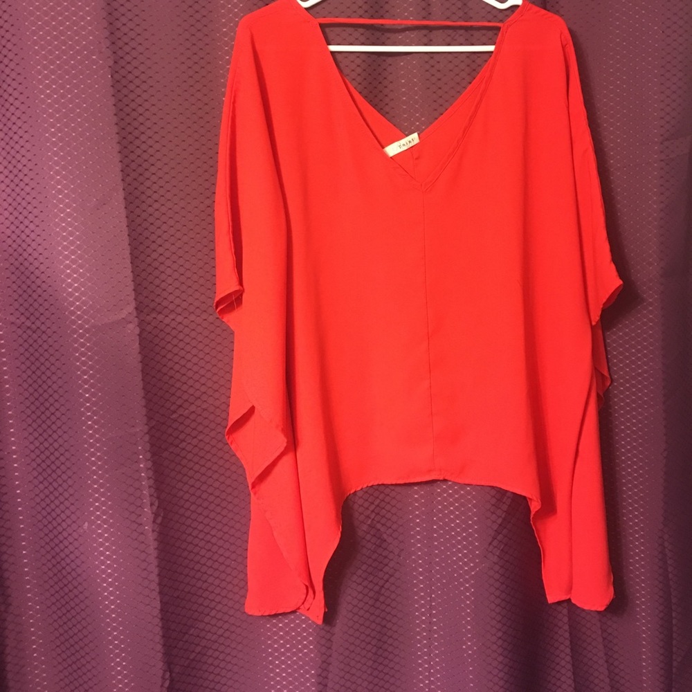Red Boutique Batwing Top