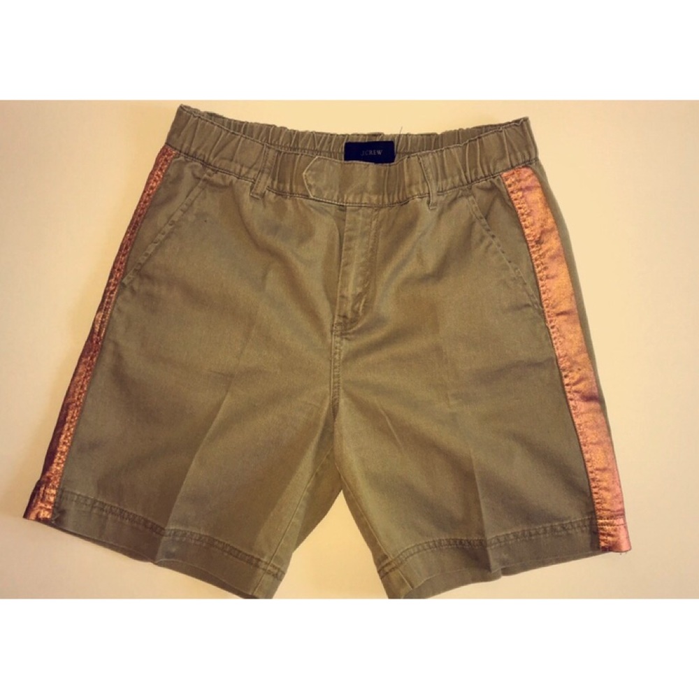 J.Crew Shorts with Copper Stripe Size 4 Used/Worn