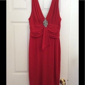 Red after 5 dress