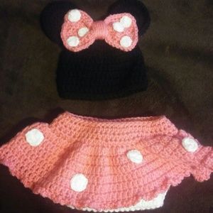Crochet Mini Mouse Baby Outfit