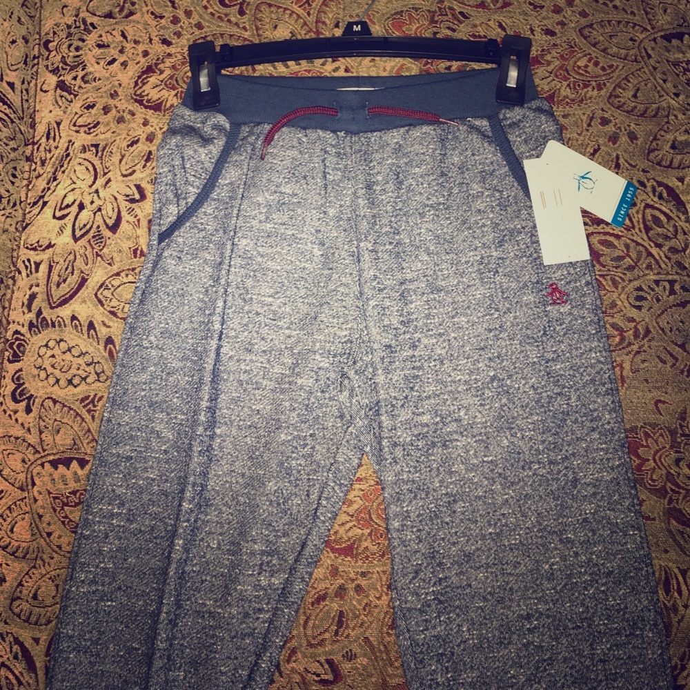 Boys Medium Penguin Sweat Pants.