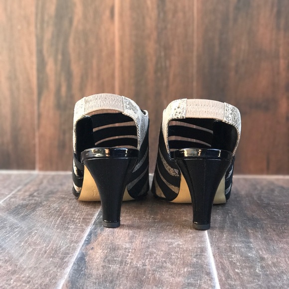 Strappy Snake Print Kitten Heel Sandals Wide Fit - Picture 5 of 7