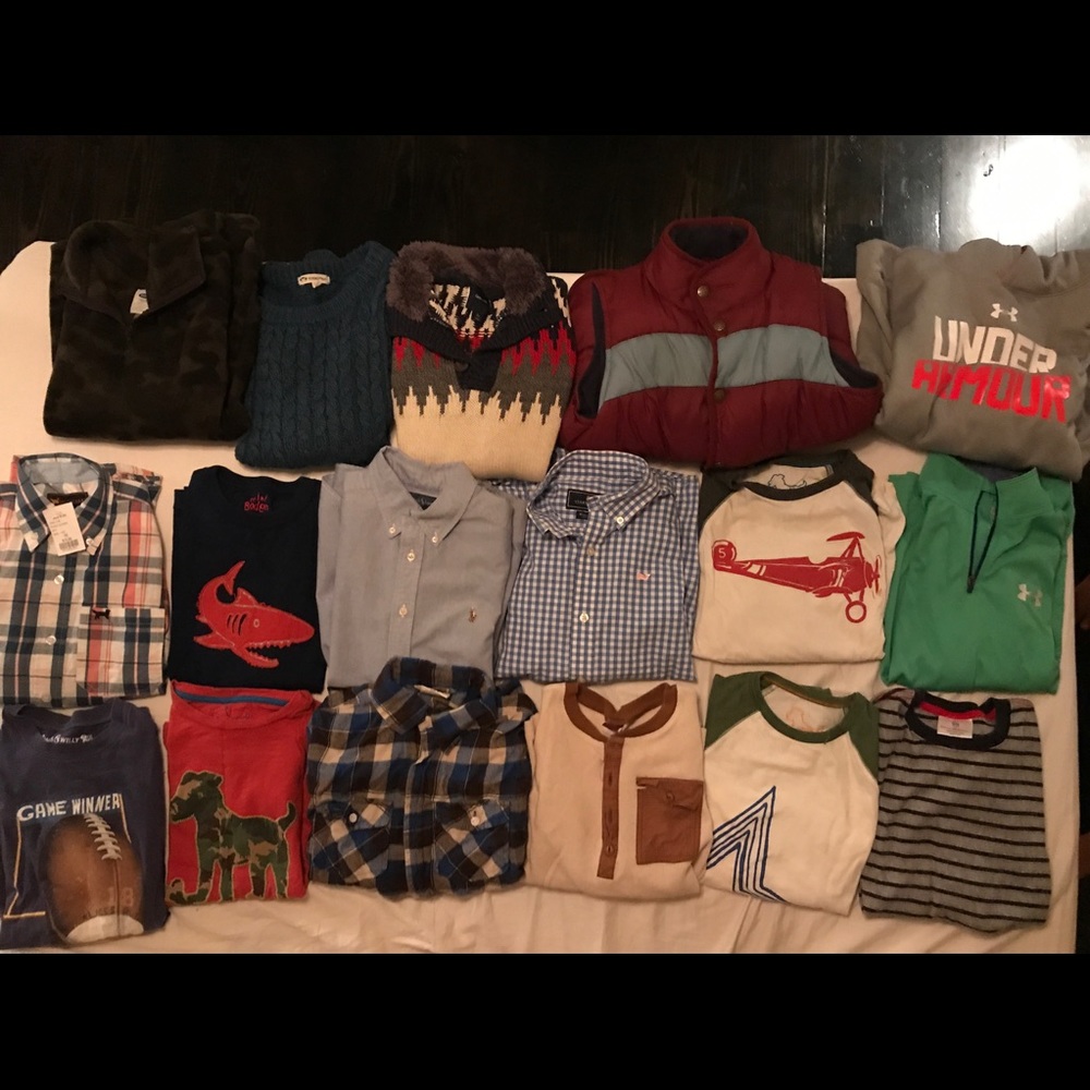 Lot of 19 boys clothing items- all size 8-10