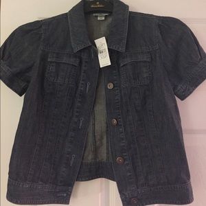 NWT Ann Taylor LOFT XS Petite denim jacket