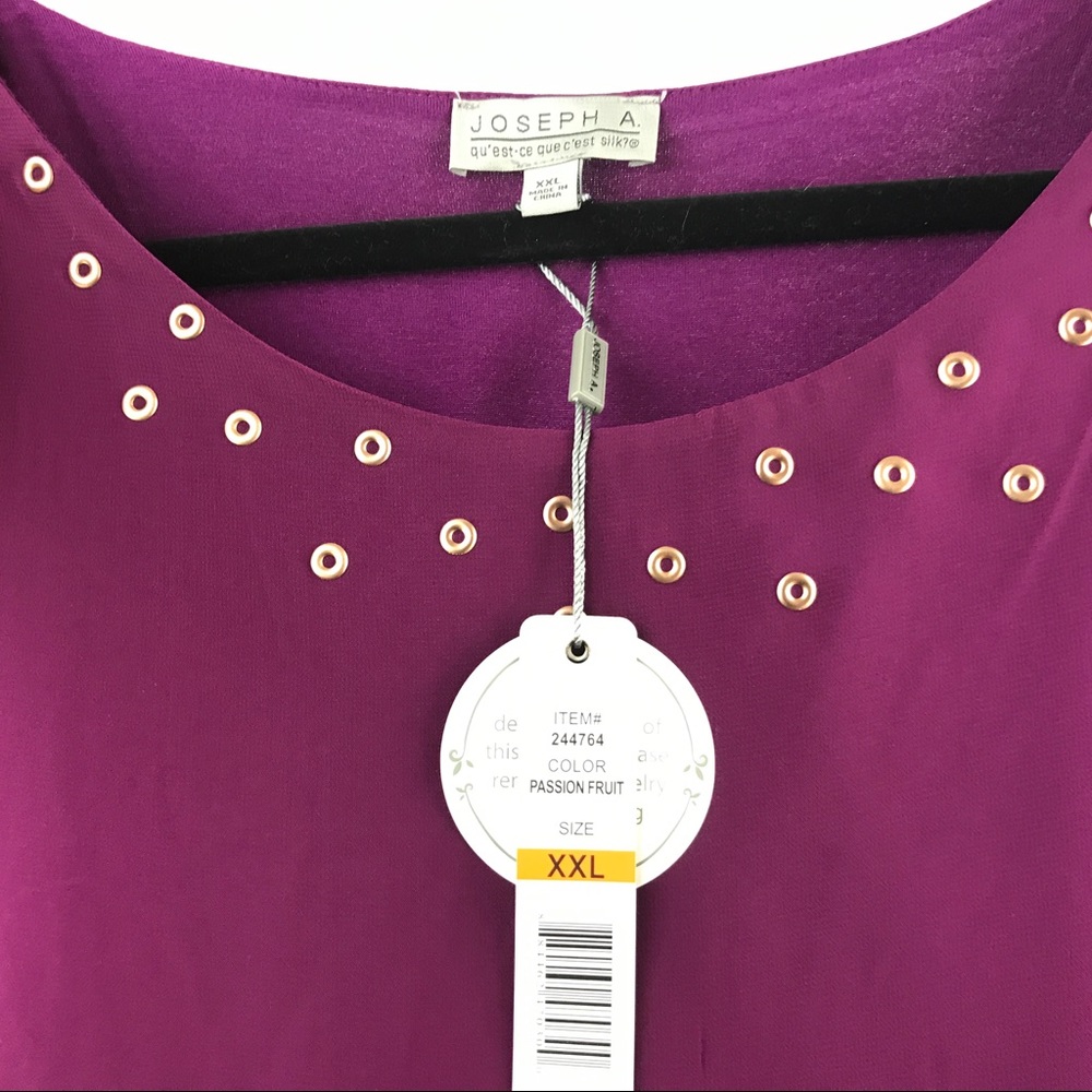 Purple sheer blouse