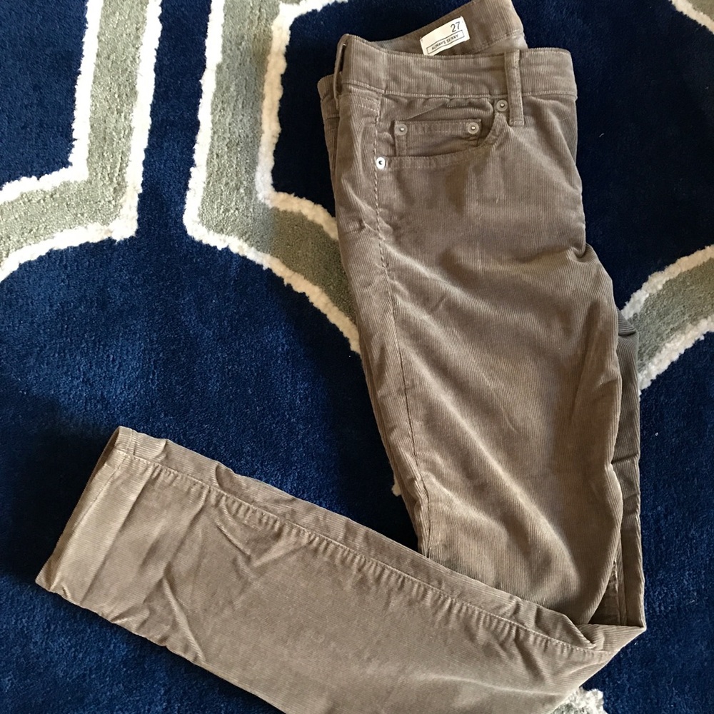 Gap skinny brown corduroys