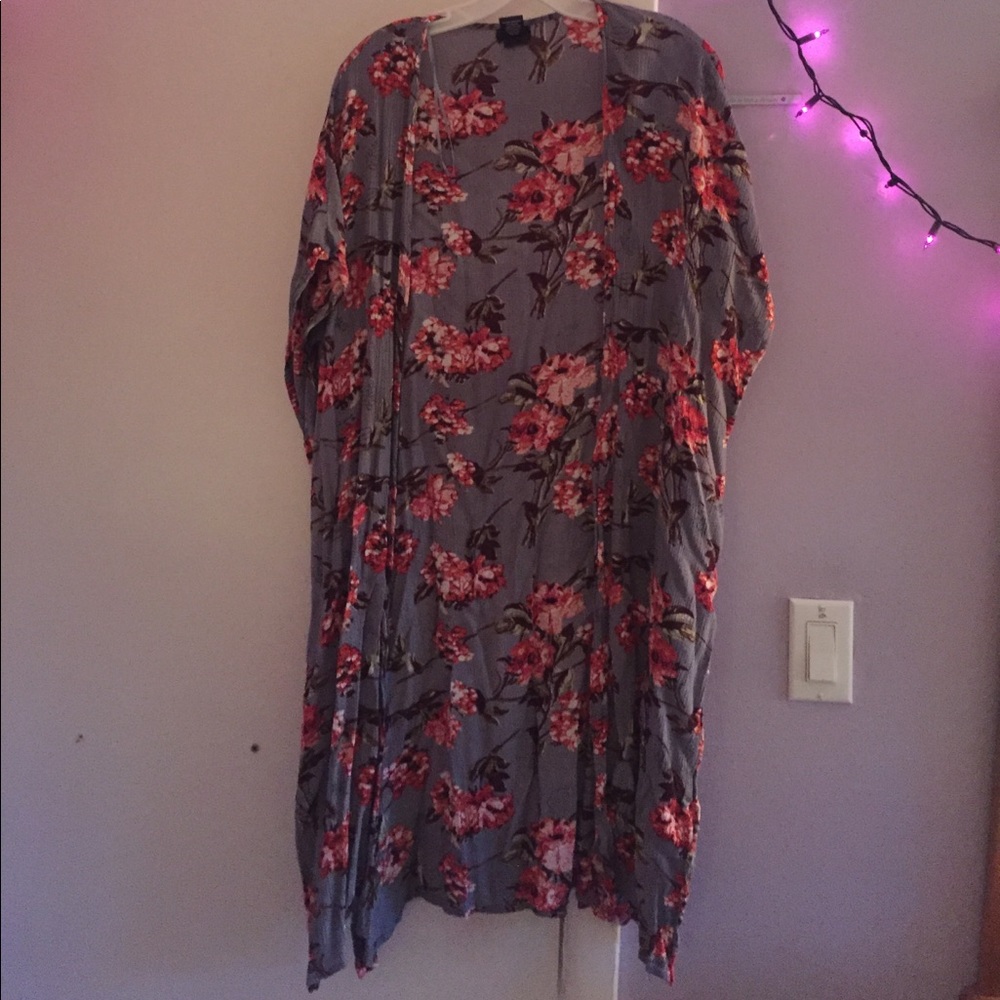 Floral Duster Cardigan (never worn)- Wet Seal