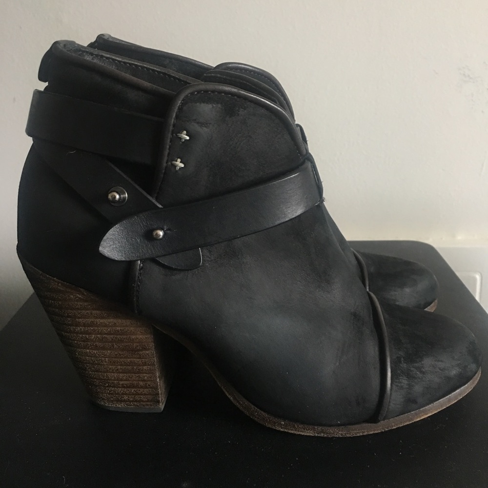 Rag & Bone Harrow Booties Black 37 EU or 7 US