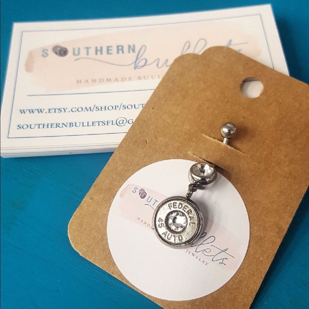 Handmade Bullet Belly Button Ring