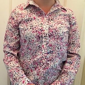 Banana Republic floral button up Dillon shirt