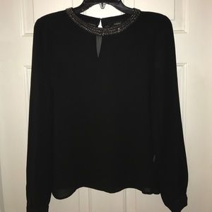 Forever 21 sheer black top. Size medium.