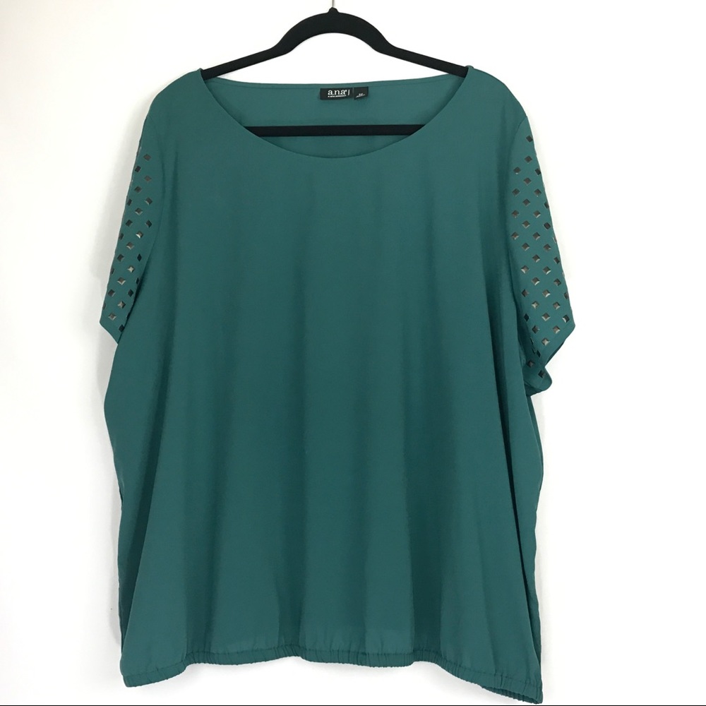 A. N. A. Green blouse