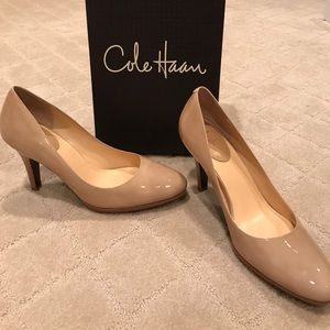Cole Haan Nike Air Nude Patent Pump. Size 10B