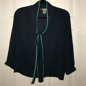 Forever 21 navy front tie top. Size small.