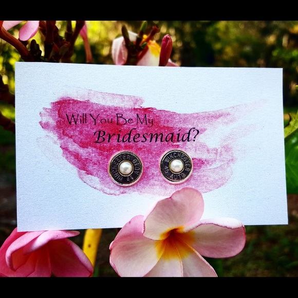 Wedding bridesmaid bullet earrings sets - Picture 4 of 4