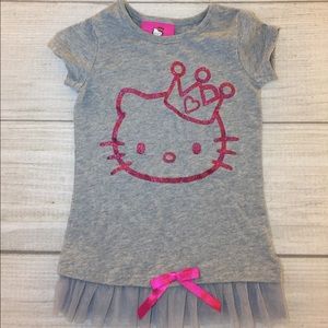 Girls 2T Sparkle Hello Kitty Top