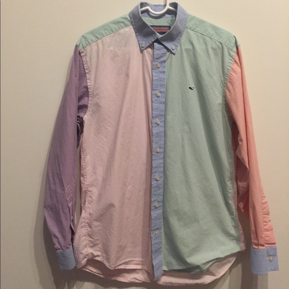Vineyard Vines multi colored button down