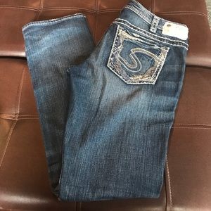Silver Suki Low Straight Jeans