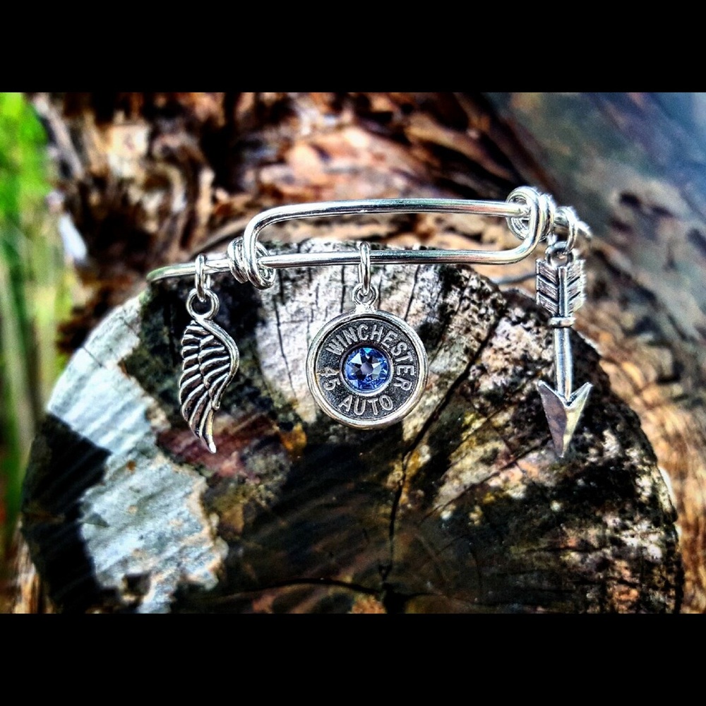 Southern Bullets handmade bullet charm bangle.