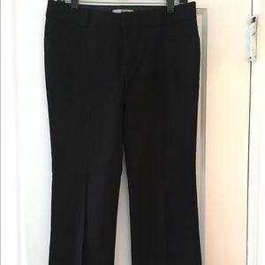 Banana Republic Sloan, black flare pants Sz 6P