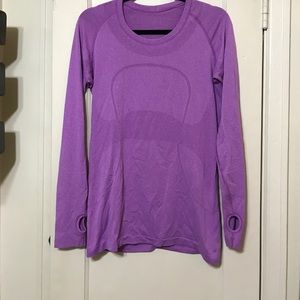 Purple Lululemon Swiftly Tech Long sleeve