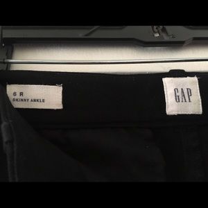 Gap bi-stretch skinny ankle pants, Black, Sz 6