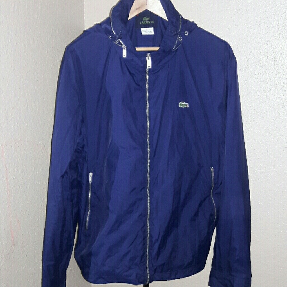 Lacoste Blue Windbreaker Jacket