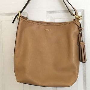 Coach leather duffle bag