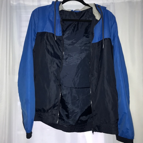 NAVY & BLUE WINDBREAKER - Picture 1 of 5