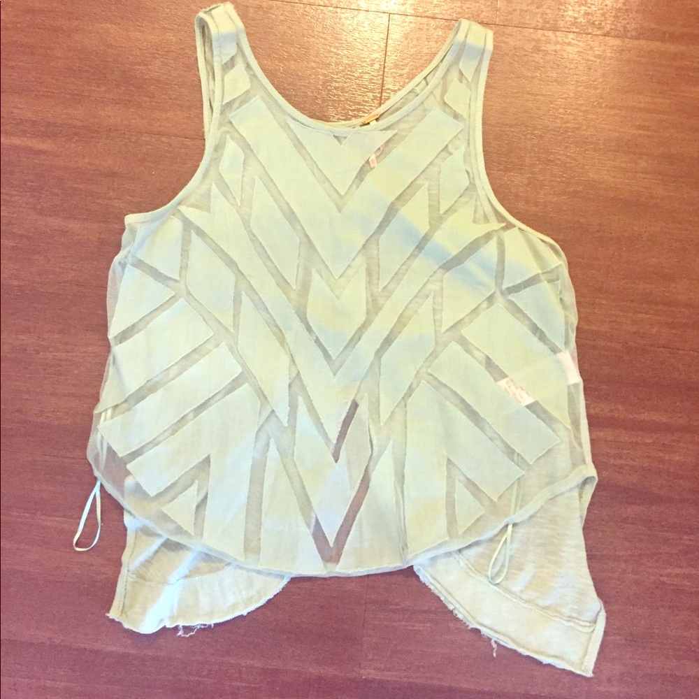 Free people mint green top