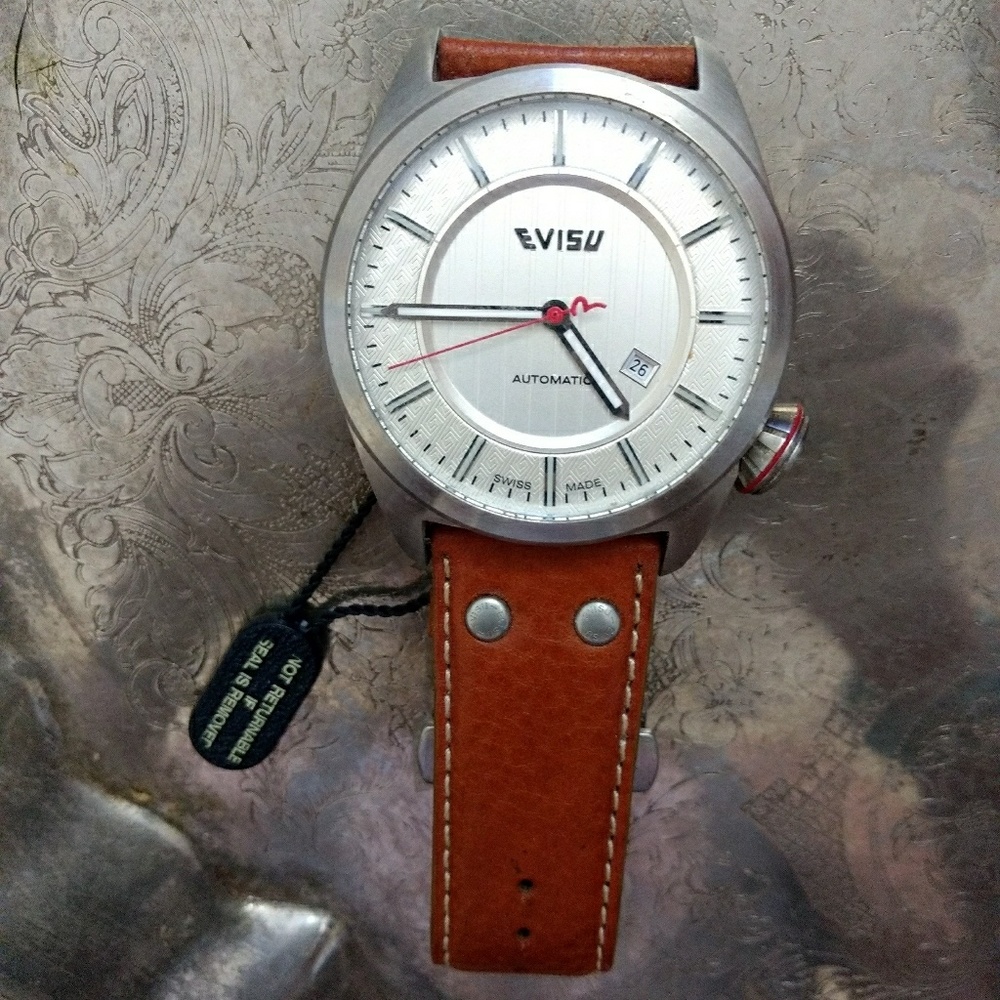 EVISU Men's Shiro Stainless Steel Swiss Automatic