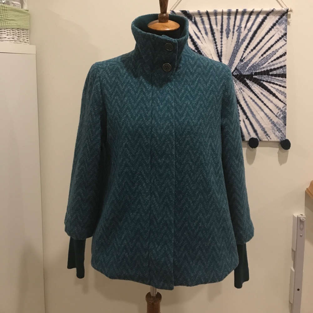 Prana Lily Jacket Wool Chevron Print