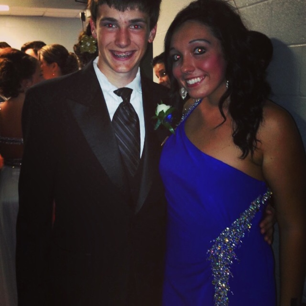 Sapphire blue Milano prom dress