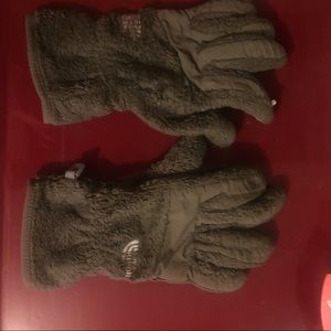 NORTH FACE BROWN GLOVES