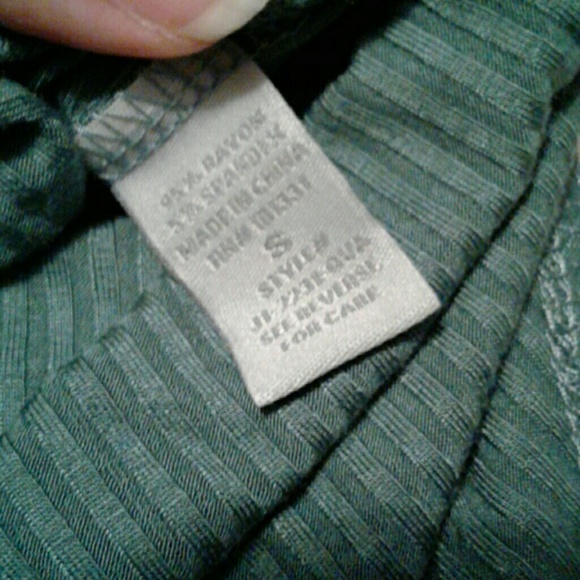 FINAL $ Center Twist Cut Out Teal Body Suit - Picture 5 of 6