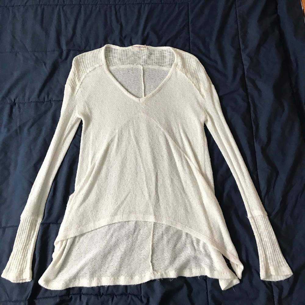 Altar'D State long-sleeve cream sweater-shirt