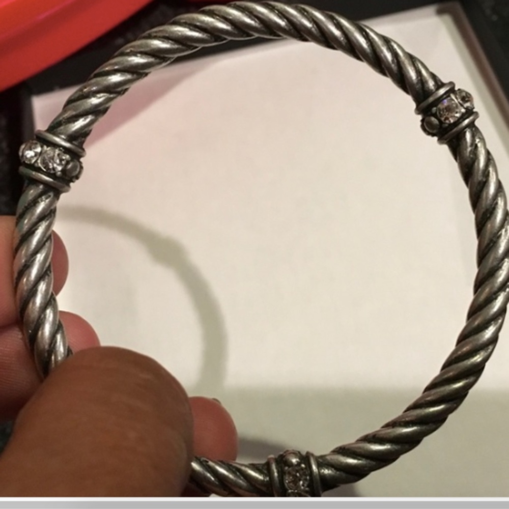 Silver CZ Bracelet.