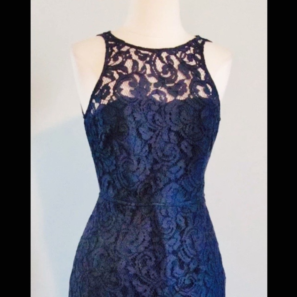 J Crew Blue Lace Dress