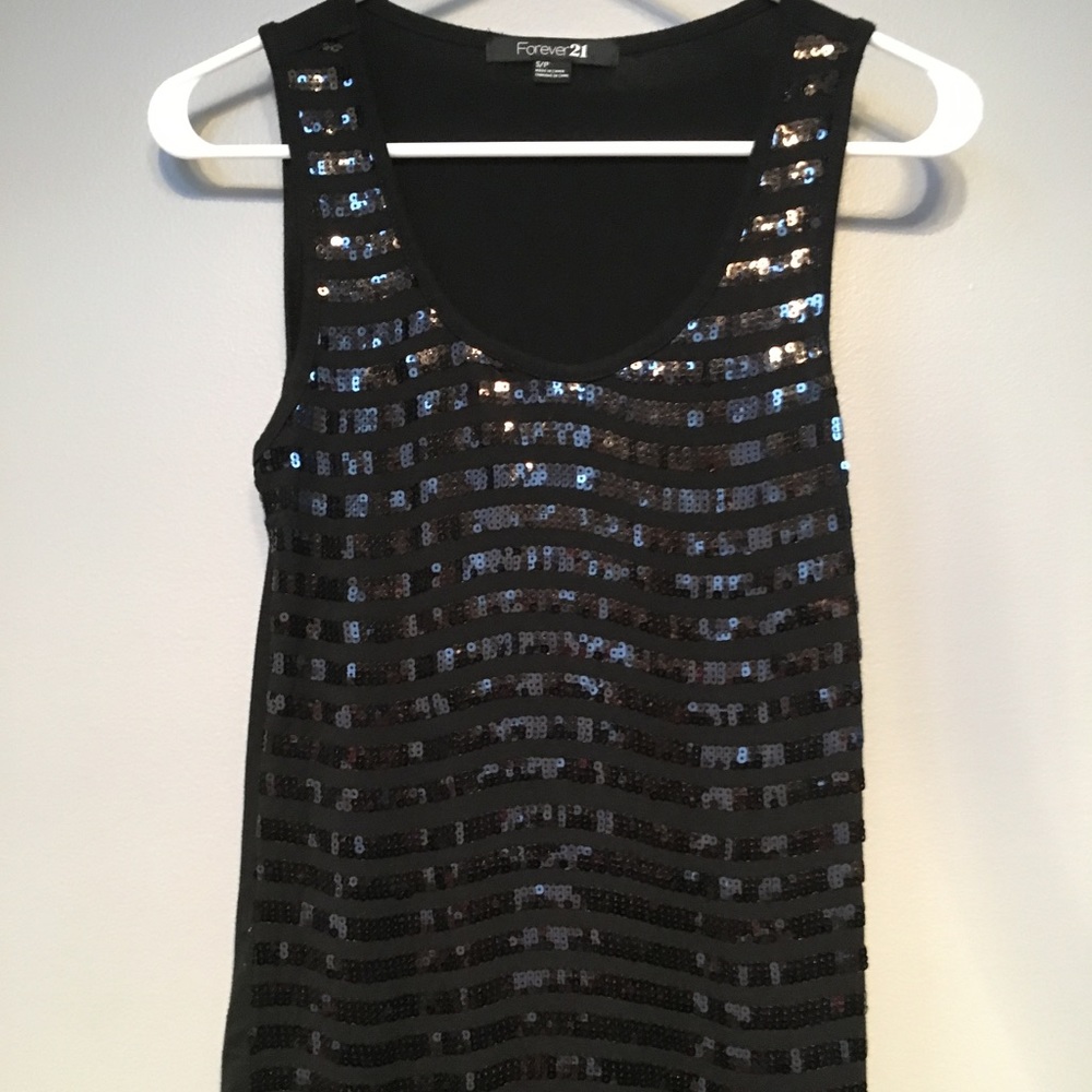 Sexy Sequin Tank Top - Black - Forever 21