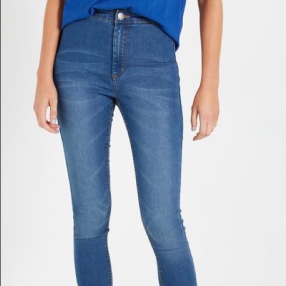 Blue High Rise Jeans