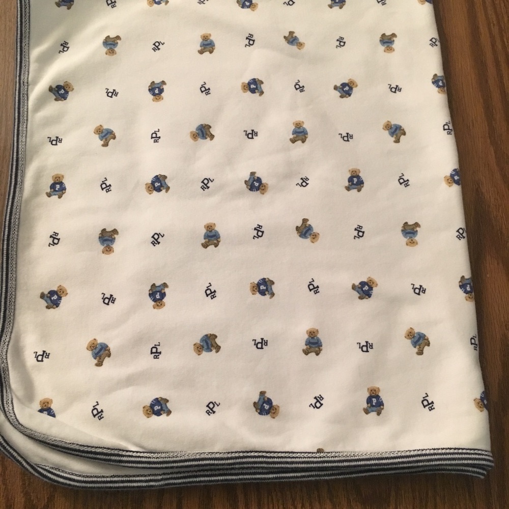 Ralph Lauren Polo Teddy Bear Blanket