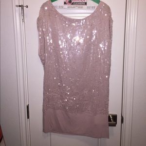 Marciano Pink Sequin Party Dress