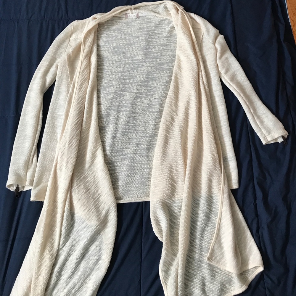 Altar'D State Cream Sweater Jacket
