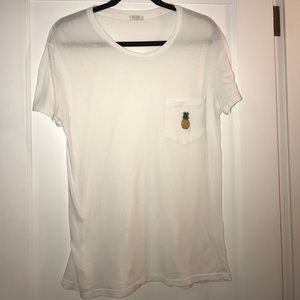 Brandy Melville black and grey stripped top.