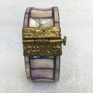Mother of Pearl With Brass Bracelet