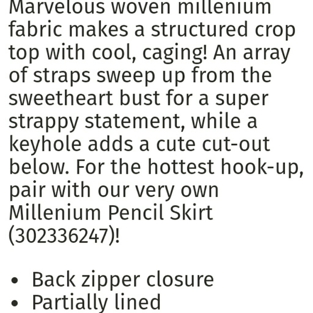 ❌Mauve L Strappy Millenium Crop Top - Picture 4 of 8
